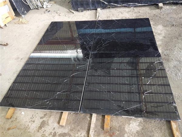 black white marble floor kitchen decoration(001)