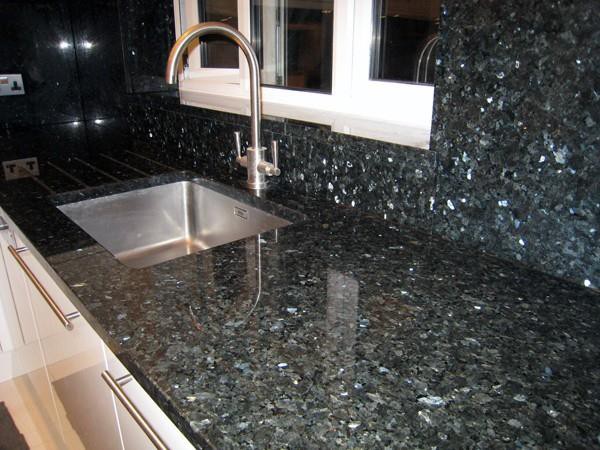 emerald pearl granite tile kitchen top