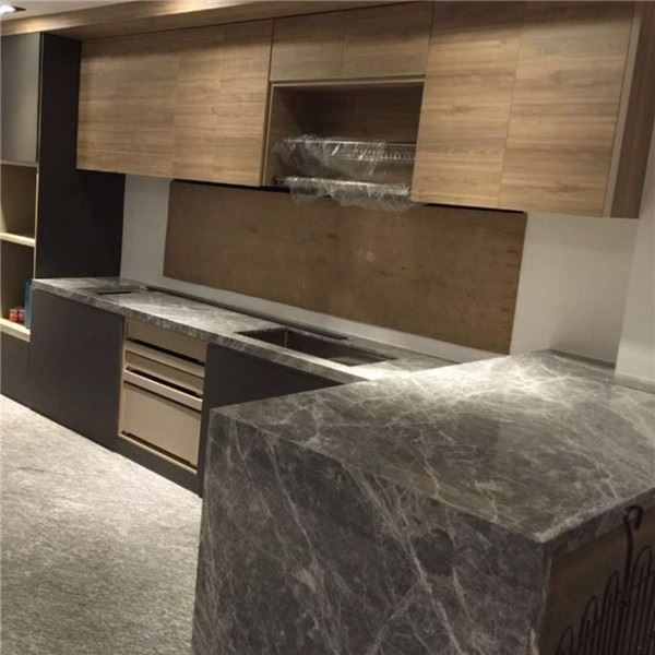 dark gray marble countertops for kitchen