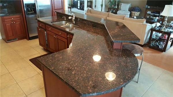tan brown granite countertops  for kitchen