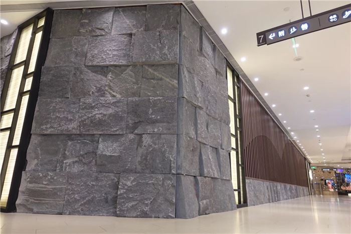 black stone wall panels landscaping stone