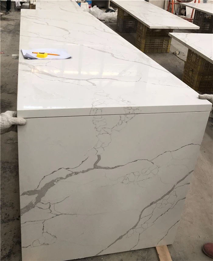 calacatta blanco quartz countertops for  kitchen