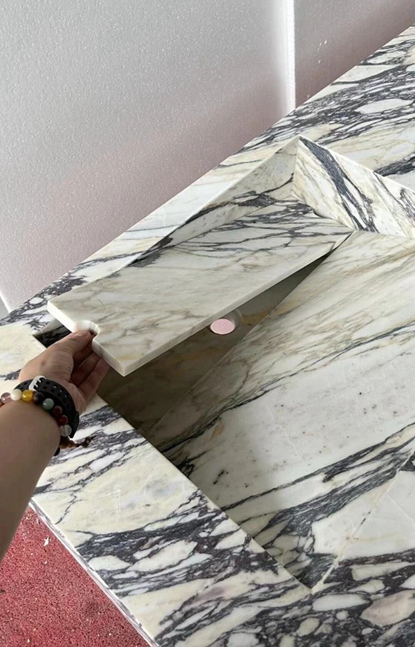 Breccia Stazzema Marble Bathroom Washbasin