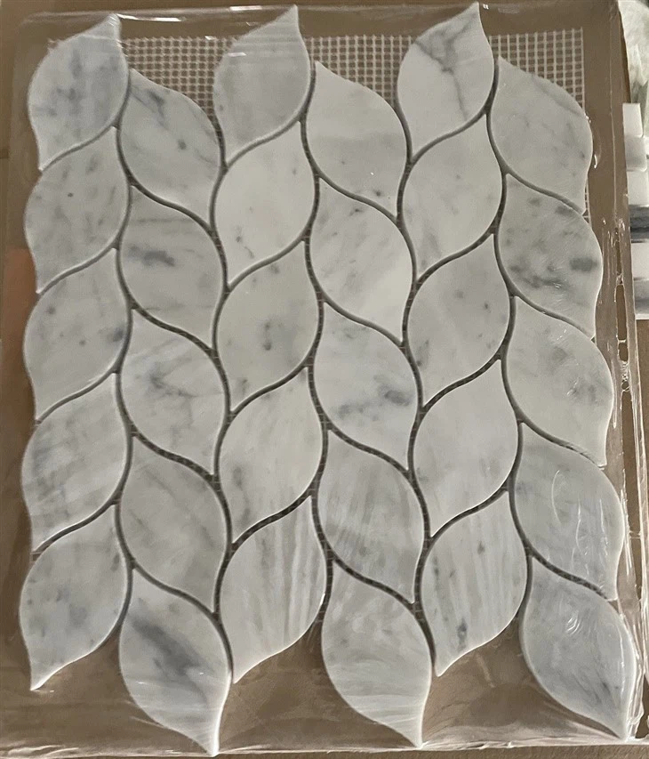 Carrara Leaf Mosaic floor tile