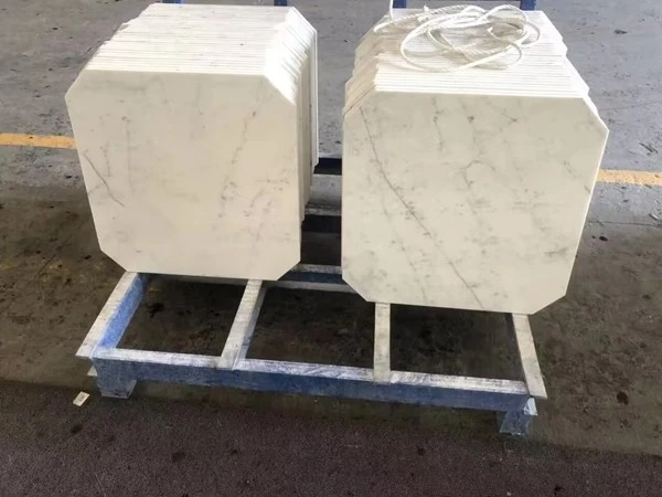 Honed Carrara Marble Floor Tile