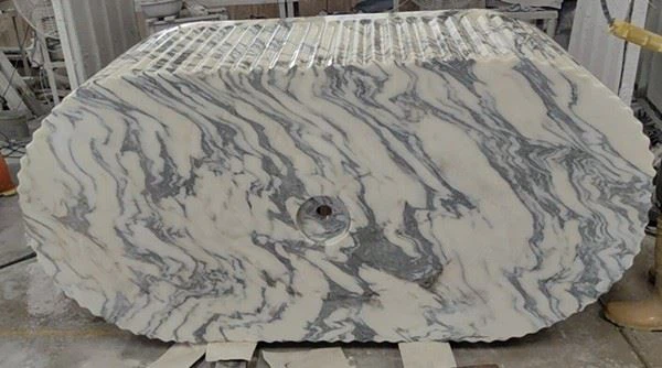Italy Arabescato Marble Bathtub