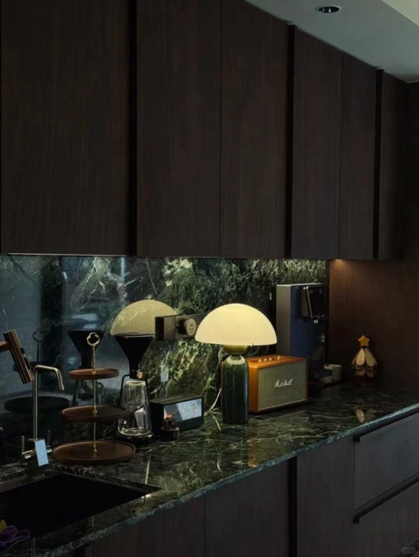 Verde Alpi Marble kitchen top
