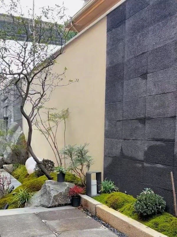 Black Grooved Granite Tile