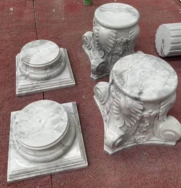 roman marble column pedestal