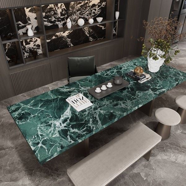Verde Alpi Sintered Stone dinner table