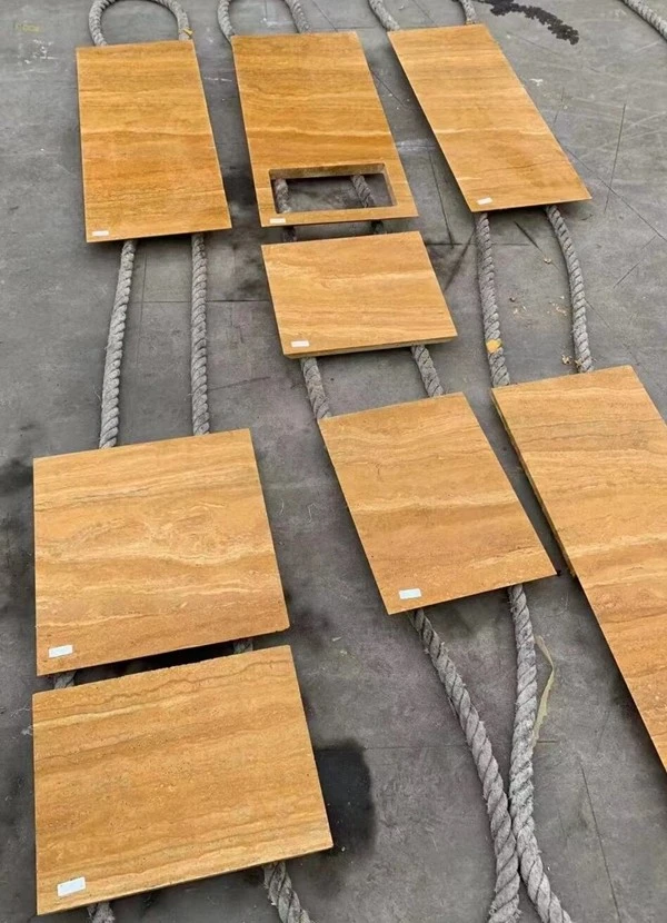 Yellow Travertine tiles